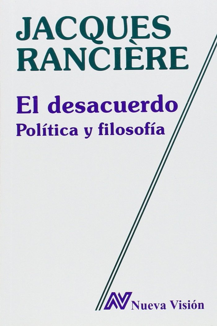 Livre El desacuerdo: politica y filosofía 