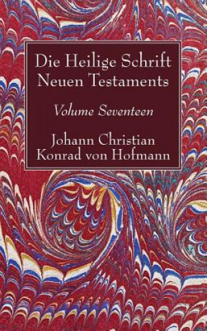 Book Heilige Schrift Neuen Testaments, Volume Seventeen Johann Christian Konrad von Hofmann