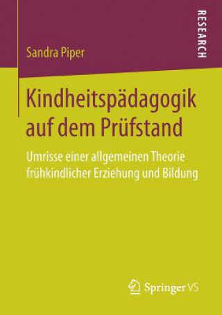 Książka Kindheitspadagogik auf dem Prufstand Sandra Piper