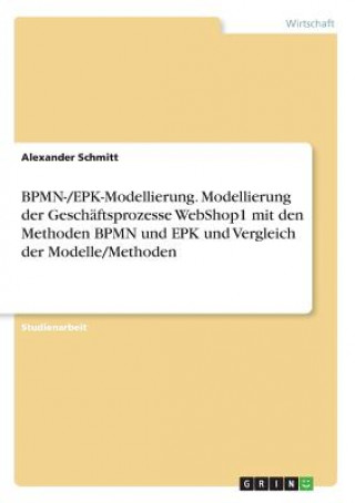 Carte BPMN-/EPK-Modellierung. Modellierung der Geschäftsprozesse WebShop1 mit den Methoden BPMN und EPK und Vergleich der Modelle/Methoden Alexander Schmitt