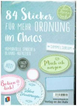 Könyv 84 Sticker für mehr Ordnung im Chaos "Live-love-teach" 