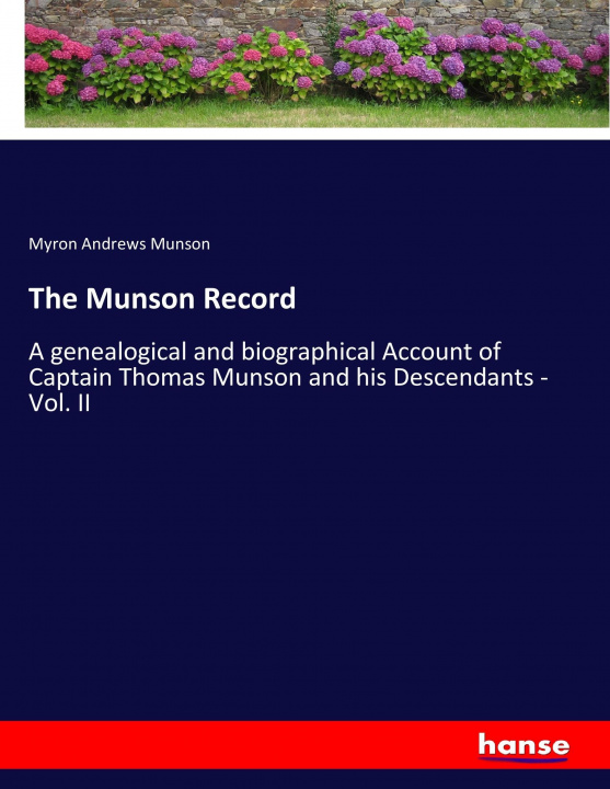 Könyv Munson Record Myron Andrews Munson