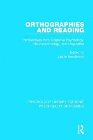 Kniha Orthographies and Reading 