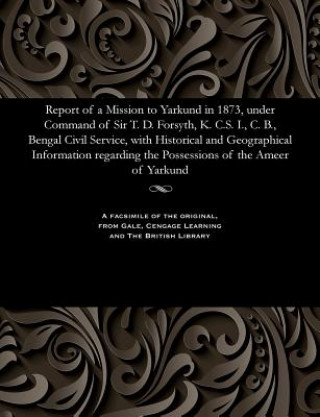 Könyv Report of a Mission to Yarkund in 1873, Under Command of Sir T. D. Forsyth, K. C.S. I., C. B., Bengal Civil Service, with Historical and Geographical Various