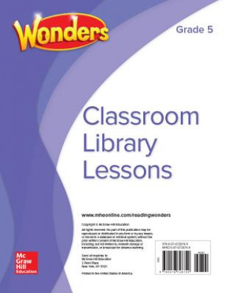 Kniha Reading Wonders Classroom Library Lessons Grade 5 Mcgraw-Hill Education