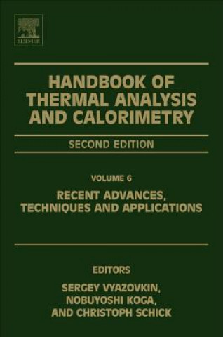 Carte Handbook of Thermal Analysis and Calorimetry Sergey Vyazovkin