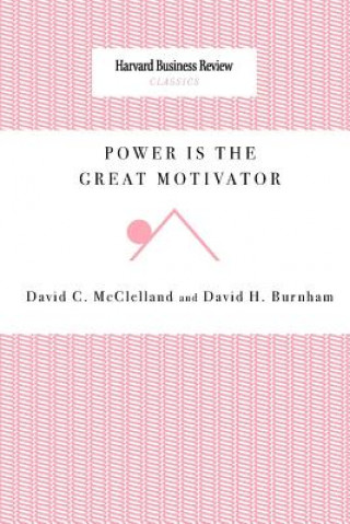 Carte Power Is the Great Motivator David C. Mcclelland