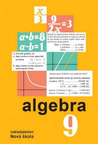 Book Algebra 9 učebnice Zdena Rosecká