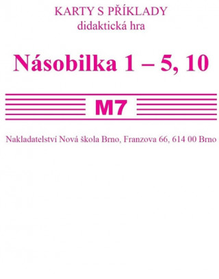 Printed items Sada kartiček M7 - násobilka 1-5,10 Zdena Rosecká