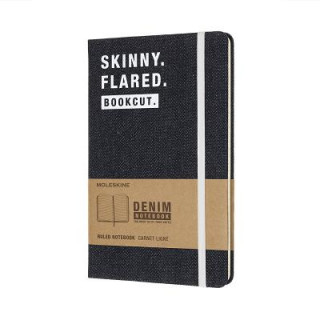 Book Moleskine Denim Notebook Limited Collection 'skinny. Flared. Bookcut.' Large Ruled Notebook Hard MOLESKINE