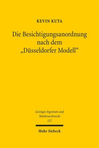 Carte Die Besichtigungsanordnung nach dem "Dusseldorfer Modell" Kevin Kuta