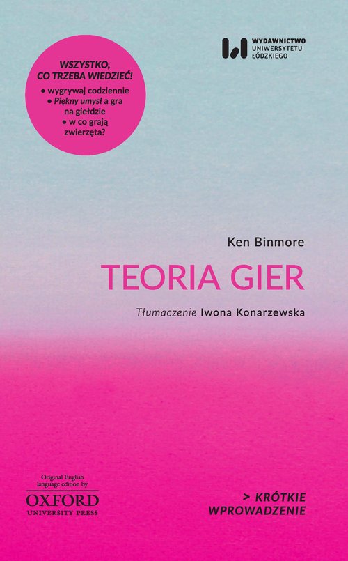 Könyv Teoria gier Binmore Ken