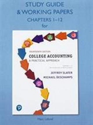 Könyv Study Guide & Working Papers for College Accounting SLATER  JEFFREY