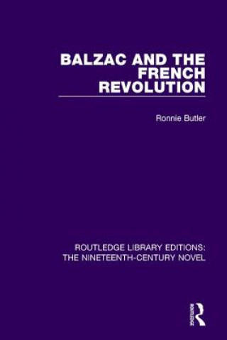 Buch Balzac and the French Revolution Butler