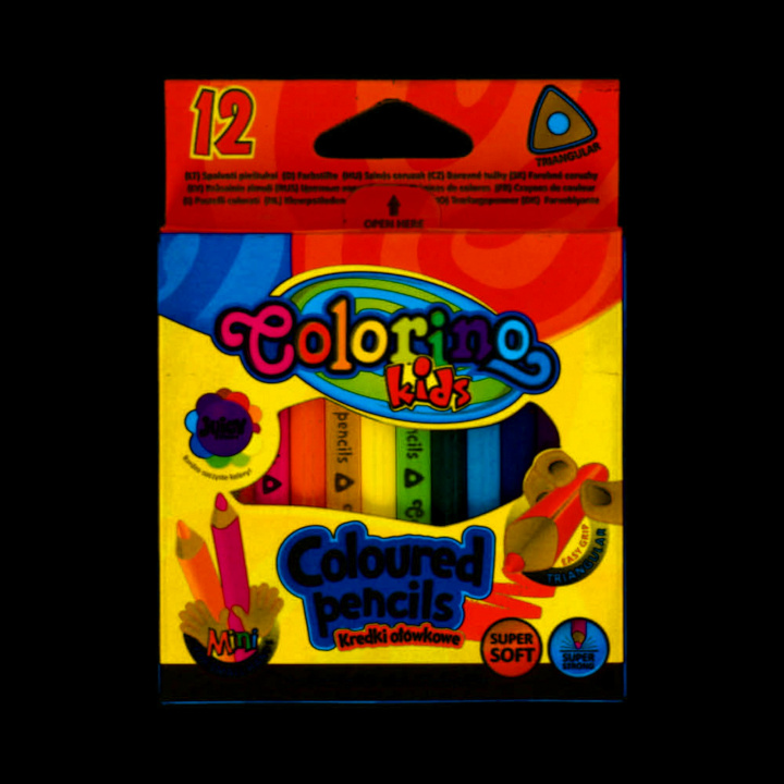 Knjiga Kredki ołówkowe Colorino trójkątne krótkie 12 kolorów 