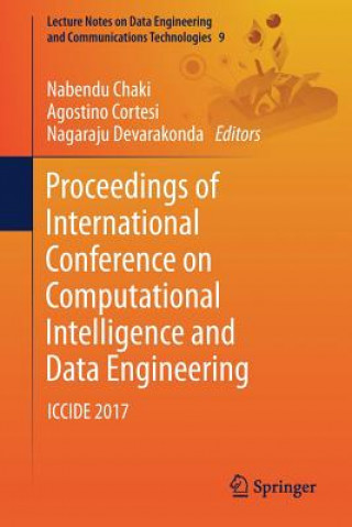 Könyv Proceedings of International Conference on Computational Intelligence and Data Engineering Nabendu Chaki