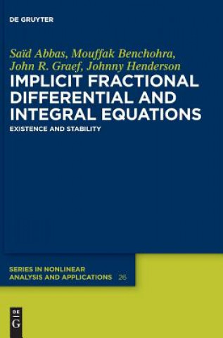 Könyv Implicit Fractional Differential and Integral Equations Sa?d Abbas