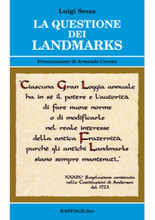 Kniha La questione dei Landmarks Luigi Sessa