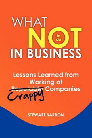 Kniha What Not To Do in Business: Lessons Learned from Working at Crappy Companies MR Stewart Barron