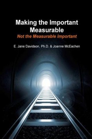 Kniha Making the Important Measurable, Not the Measurable Important: How Authentic Mixed Method Assessment helps unlock student potential-and tracks what Re Dr E Jane Davidson