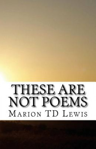 Könyv These Are Not Poems: A Collection of freely associated ideas Marion T D Lewis Esq