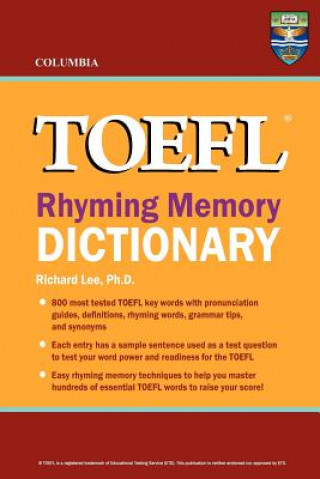 Carte Columbia TOEFL Rhyming Memory Dictionary Richard Lee Ph D