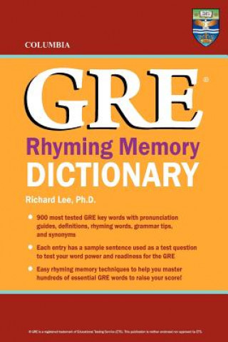 Carte Columbia GRE Rhyming Memory Dictionary Richard Lee Ph D
