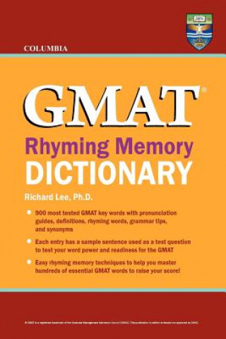 Kniha Columbia GMAT Rhyming Memory Dictionary Richard Lee Ph D