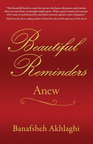 Buch Beautiful Reminders: Anew Banafsheh Akhlaghi