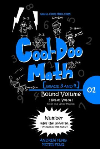 Книга Cool-Doo Math: (Grade 3 & Grade 4) - Bound Volume 01 (Vol.01-Vol.04) Andrew Feng