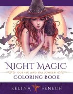 Könyv Night Magic - Gothic and Halloween Coloring Book Selina Fenech