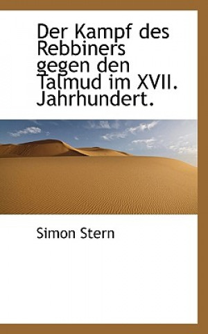 Carte Der Kampf Des Rebbiners Gegen Den Talmud Im XVII. Jahrhundert. Simon Stern
