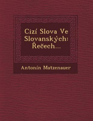Könyv Cizi Slova Ve Slovanskych: EC Ech... Antonin Matzenauer
