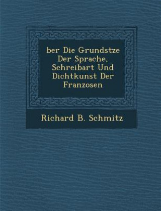 Könyv Ber Die Grunds Tze Der Sprache, Schreibart Und Dichtkunst Der Franzosen Richard B Schmitz