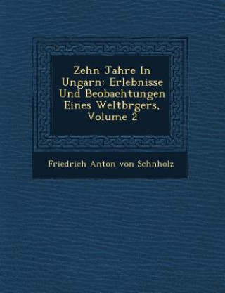 Buch Zehn Jahre in Ungarn: Erlebnisse Und Beobachtungen Eines Weltb Rgers, Volume 2 Friedrich Anton Von Sch Nholz