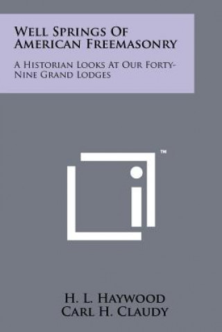 Boek Well Springs Of American Freemasonry: A Historian Looks At Our Forty-Nine Grand Lodges H L Haywood
