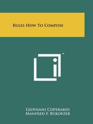 Książka Rules How To Compose Giovanni Coperario