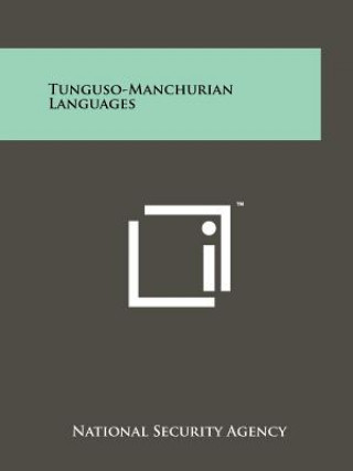 Książka Tunguso-Manchurian Languages National Security Agency