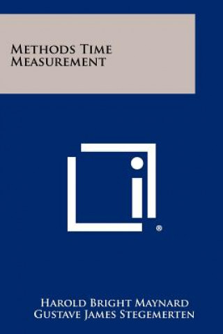 Knjiga Methods Time Measurement Harold Bright Maynard