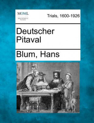 Book Deutscher Pitaval Blum Hans