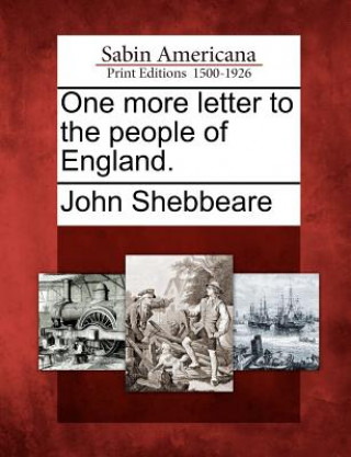 Könyv One More Letter to the People of England. John Shebbeare