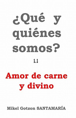 Kniha Que Y Quienes Somos? 1.1: Amor de Carne Y Divino Mikel Gotzon Santamaria