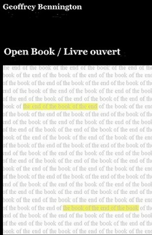 Kniha Open Book: Livre Ouvert Geoffrey Bennington