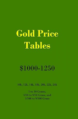 Kniha Gold Price Tables $1000-1250 Gene Steffanson