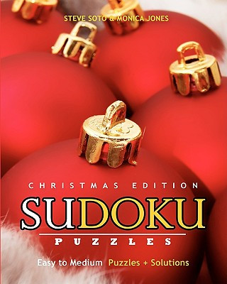 Książka SUDOKU Puzzles - Christmas Edition, Easy to Medium: Puzzles + Solutions Steve Soto