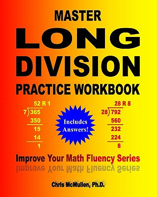 Kniha Master Long Division Practice Workbook Chris McMullen Ph D