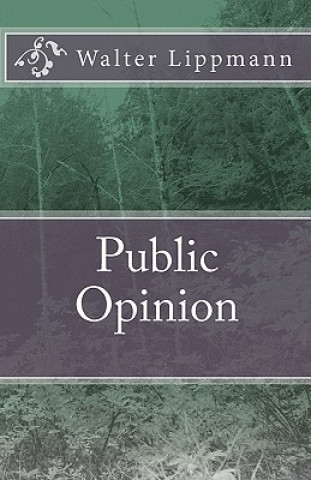 Kniha Public Opinion Walter Lippmann