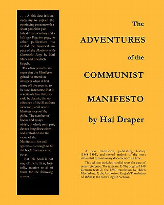 Kniha The Adventures of the Communist Manifesto Hal Draper