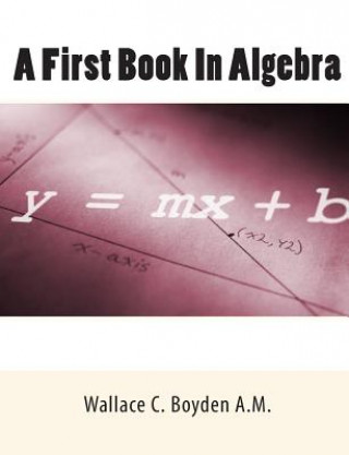 Kniha A First Book In Algebra Wallace C Boyden a M