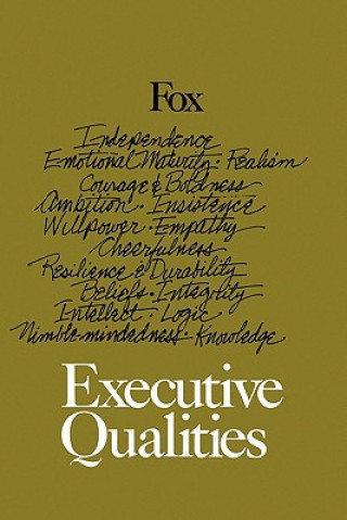 Knjiga Executive Qualities Joseph M Fox